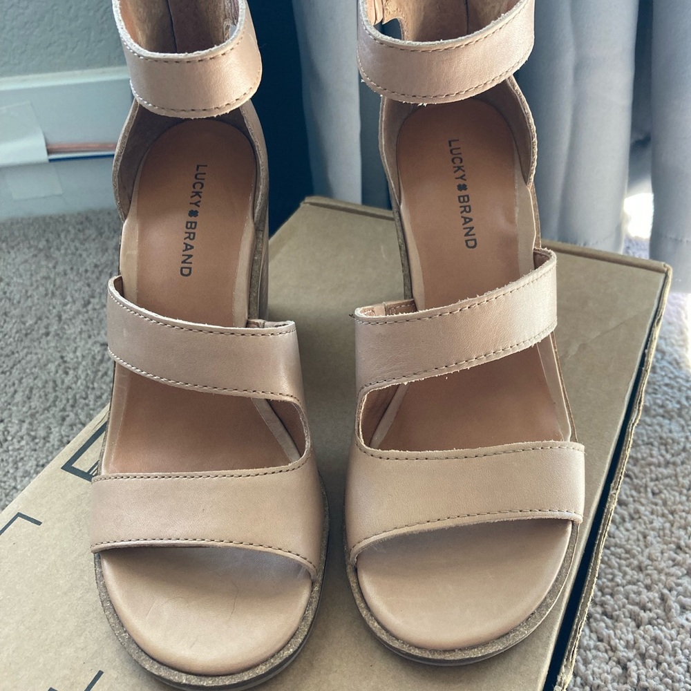 Lucky Brand Valka Ankle Strap high heel